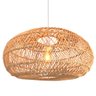 Pendente em Fibra Natural Boho Rustico Varanda Mesa Nat75 - 1