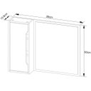 Ver imagem 4 de Espelheira para Banheiro 80 Cm com 1 Porta Branco
