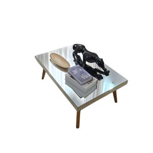 Mesa de Centro Espelhada Ônix C 80 X A30 X L50