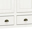 Ver imagem 6 de Guarda Roupa Solteiro 3 Portas 2 Gavetas Madeira Maciça Mazzaro F06 Branco Freijó - Lyam Decor