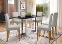 Ver imagem 1 de Conjunto Mesa Munique 160cm com 6 Cadeiras Ana New Ceval