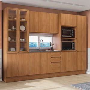 Cozinha Modulada 310cm 15 Portas 3 Gavetas Ciela Kappesberg