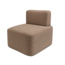 Ver imagem 1 de Poltrona Cubo para Sala Moderna e Recepção Suede