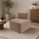 Ver imagem 2 de Poltrona Cubo para Sala Moderna e Recepção Suede