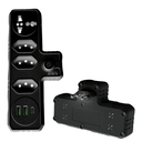 Ver imagem 1 de Adaptador 10a 4 Tomadas 2 Usb/c Max 2500w Bm-8704b Preto