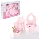 Ver imagem 1 de Kit 10 Pçs Alimentação para Bebê Silicone Infantil Ventosa Rosa