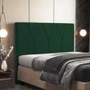 Ver imagem 2 de Cabeceira Cama Box Solteiro 100cm Aura Suede W01 Verde - Mpozenato