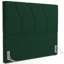 Ver imagem 1 de Cabeceira Cama Box Solteiro 100cm Aura Suede W01 Verde - Mpozenato