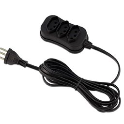 Extensão Elétrica 10M 3 Tomadas Adaptador Universal Filtro de Linha Bivolt Cabo Bipolar Simultâ - 5