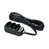 Extensão Elétrica 10M 3 Tomadas Adaptador Universal Filtro de Linha Bivolt Cabo Bipolar Simultâ - 2
