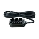 Ver imagem 3 de Extensão Elétrica 10M 3 Tomadas Adaptador Universal Filtro de Linha Bivolt Cabo Bipolar Simultâ