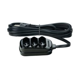 Extensão Elétrica 10M 3 Tomadas Adaptador Universal Filtro de Linha Bivolt Cabo Bipolar Simultâ - 3