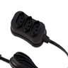 Extensão Elétrica 10M 3 Tomadas Adaptador Universal Filtro de Linha Bivolt Cabo Bipolar Simultâ - 4