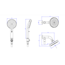 Ver imagem 3 de Chuveiro Redondo de Parede com Desviador Cromado Deca Flex Cromado