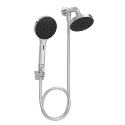 Chuveiro Redondo de Parede com Desviador Cromado Deca Flex Cromado - 1
