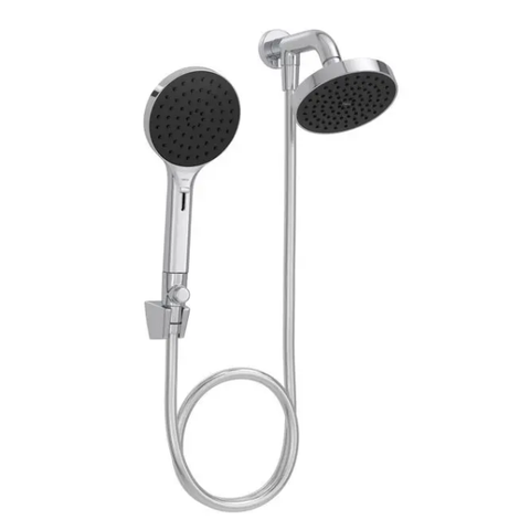 Chuveiro Redondo de Parede com Desviador Cromado Deca Flex Cromado
