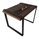 Ver mais imagens de Mesa de Canto Ecológica Rústica em Madeira e Ferro Aquecedor Sala de Jantar Libertas Rosas Artesanat