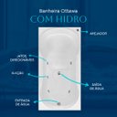 Ver imagem 4 de Banheira Retangular Ottawa com Hidro em Acrílico
