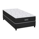 Ver imagem 1 de Conjunto Box Solteiro: Colchão Espuma Orthoflex D45 Bari + Base Crc Suede Gray (88x188)