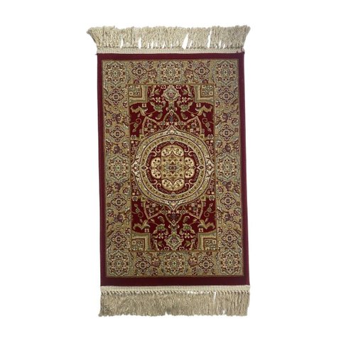 Tapete Persa Vermelho com Bege Ideal para Quarto e Sala 67x120cm