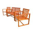 Ver imagem 1 de Jogo de Banco Madeira de Demolição Modelo Régua Sudeste Rústico