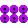 Kit 06x Bola de Vinil Pingo Dente de Leite Futebol - Roxo - 1