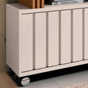 Ver imagem 5 de Rack Bancada de Tv 50 Pol 136cm Briz Off White/cinamomo - Hb Móveis