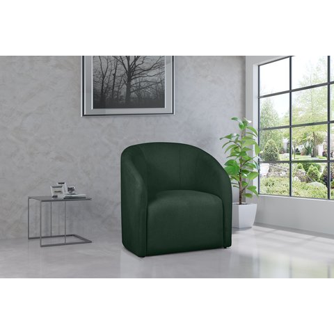 Poltrona Decorativa Julia Boucle Verde - Lm Decor