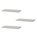 Ver imagem 1 de Kit 3 Prateleiras 40 X 20cm Branca Suporte Invisível