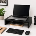 Ver imagem 4 de Suporte Mesa para Impressora Notebook 40 x 30 cm 8,5 cm Alt Preto