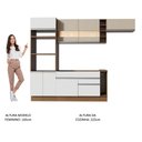 Ver imagem 6 de Armário de Cozinha Completa 290cm Rustic/Branco/Crema Safira Madesa 13