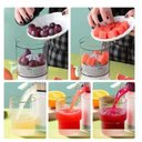 Ver imagem 4 de Espremedor Frutas Elétrico Portátil Suco Laranja, Maças