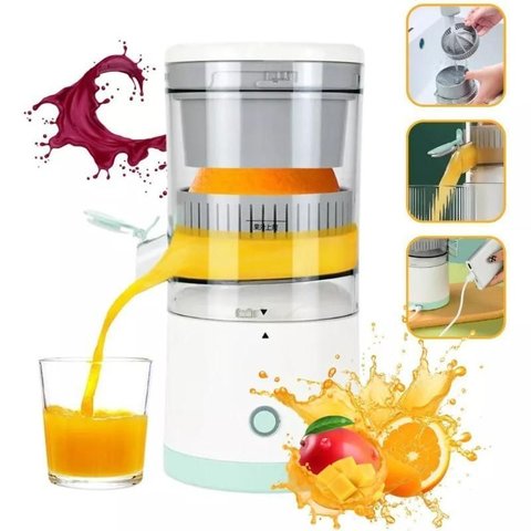 Espremedor Frutas Elétrico Portátil Suco Laranja, Maças