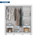 Ver imagem 6 de Guarda-Roupa 3 Portas 1 com Espelho 2 Gavetas e Pés Amanda Espresso Móveis Branco