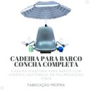 Ver mais imagens de Cadeira Concha Giratória para Barco - com Acessórios - Cinza