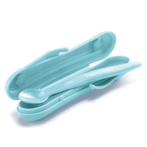 Colher Infantil com Estojo Azul Tupperware