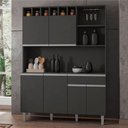 Ver imagem 3 de Armário Cozinha Completo Robin 6 Portas - Cinza Cinza