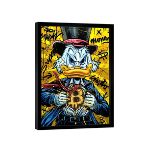 Quadro Donald Bitcoin -- BR ARTES