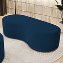Ver imagem 2 de Puff Decorativo Orgânico para Living Quarto 140cm Orbit W01 Suede Azul Marinho - Lyam Decor