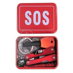 Kit Sos Sobrevivência Tz-02 para Acampar Selva Camping Lata Compacta Ferramentas Escoteiro - 4