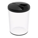 Ver imagem 1 de Farinheira Porta Farofa Temperos com Tampa 400ml Crippa Transparente