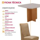 Ver imagem 7 de Conjunto de Jantar Olimpia 4 Lugares Tampo MDF com Vidro Serigrafado e Cadeiras Yasmin Off White