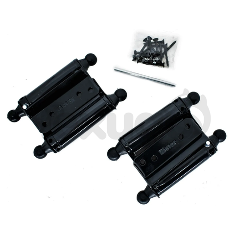 Dobradiça Vai e Vem 3" Preta 2 Peças Mister