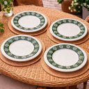 Ver imagem 1 de Pratos Sobremesa Lanche Oxford Donna Bosque Jogo 4pçs 18cm