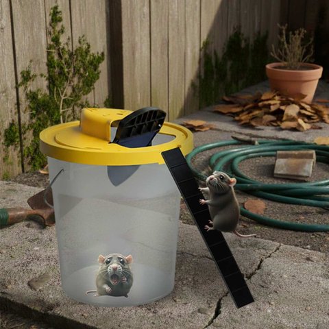 Ratoeira Grande Ratazana Kit 2 Armadilha Pega Rato Reutilizavel Roedores Jardim Quintal Pragas Camun