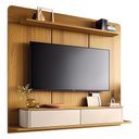 Ver imagem 1 de Home Suspenso Galax Cinamomo/off White para Tv até 70” - Hb Móveis