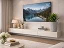 Ver imagem 3 de Rack Suspenso Nicho 3 Portas Linea Off White para Painel ou Tv até 75 Polegadas 2.0