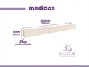 Ver imagem 5 de Rack Suspenso Nicho 3 Portas Linea Off White para Painel ou Tv até 75 Polegadas 2.0