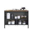 Ver imagem 2 de Mesa Bancada Gourmet Estilo Industrial Grafite com 4 Banquetas