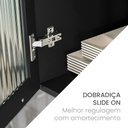 Ver mais imagens de Armário Aéreo de Cozinha 2 Portas de vidro Menu Canelone Kitchen Preto